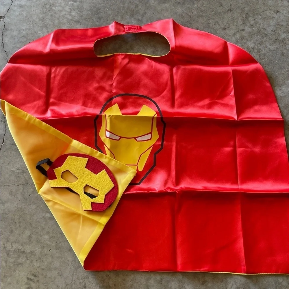 Kids Iron Man Hero Costume Cape and Mask, New in Package